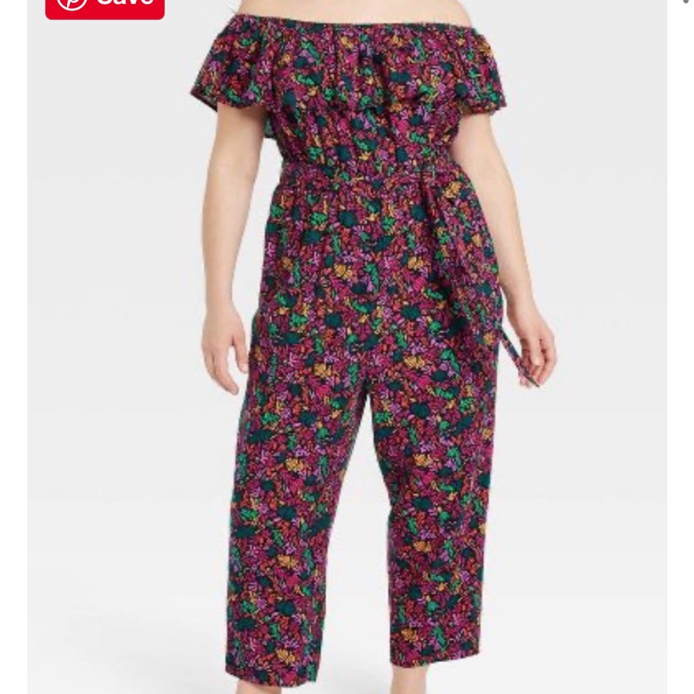 ✨New✨ Ava & Viv Floral Ruffle Jumpsuit